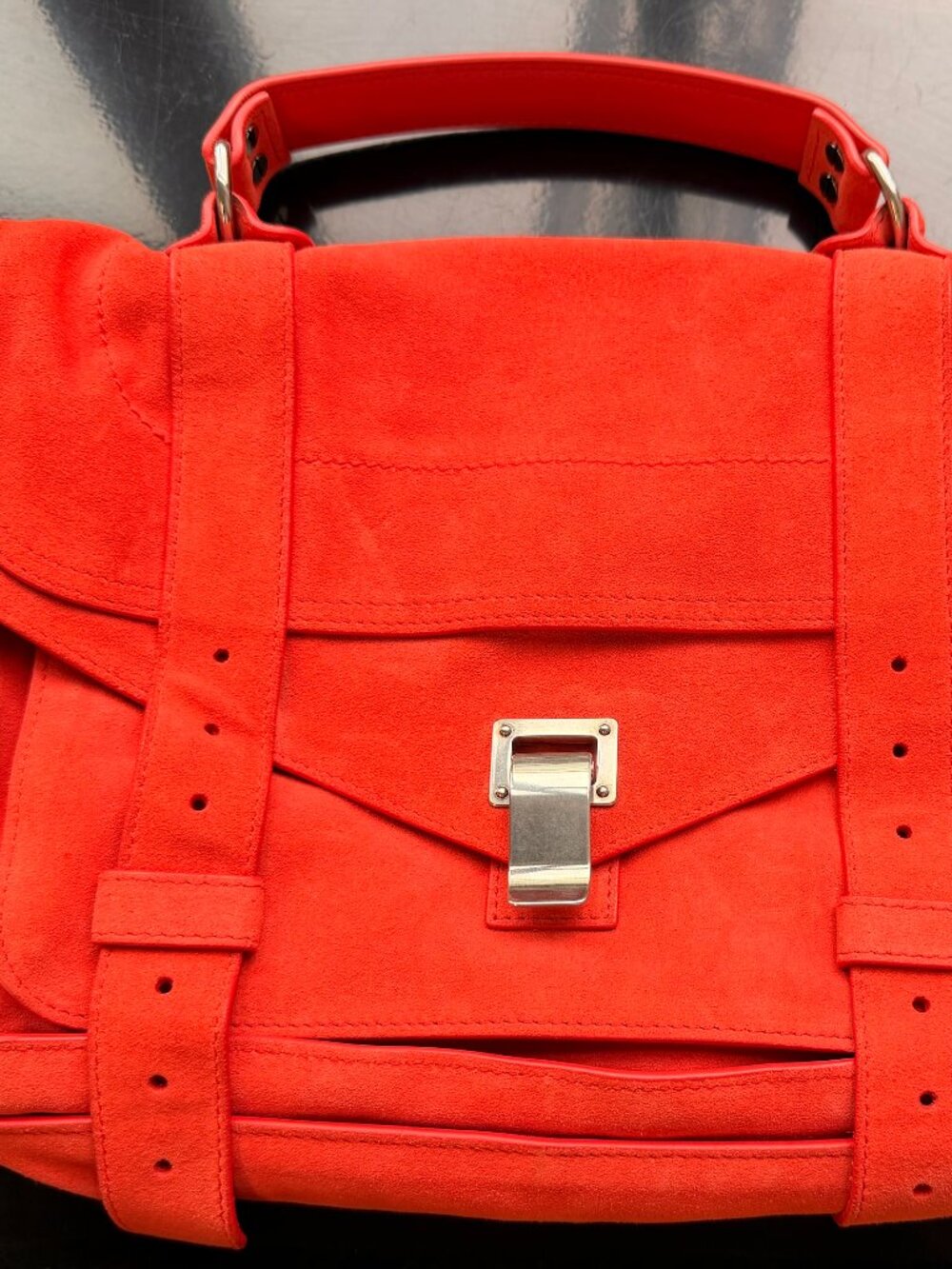 Prouenza Scouler Medium PS1 Red Coral Suede